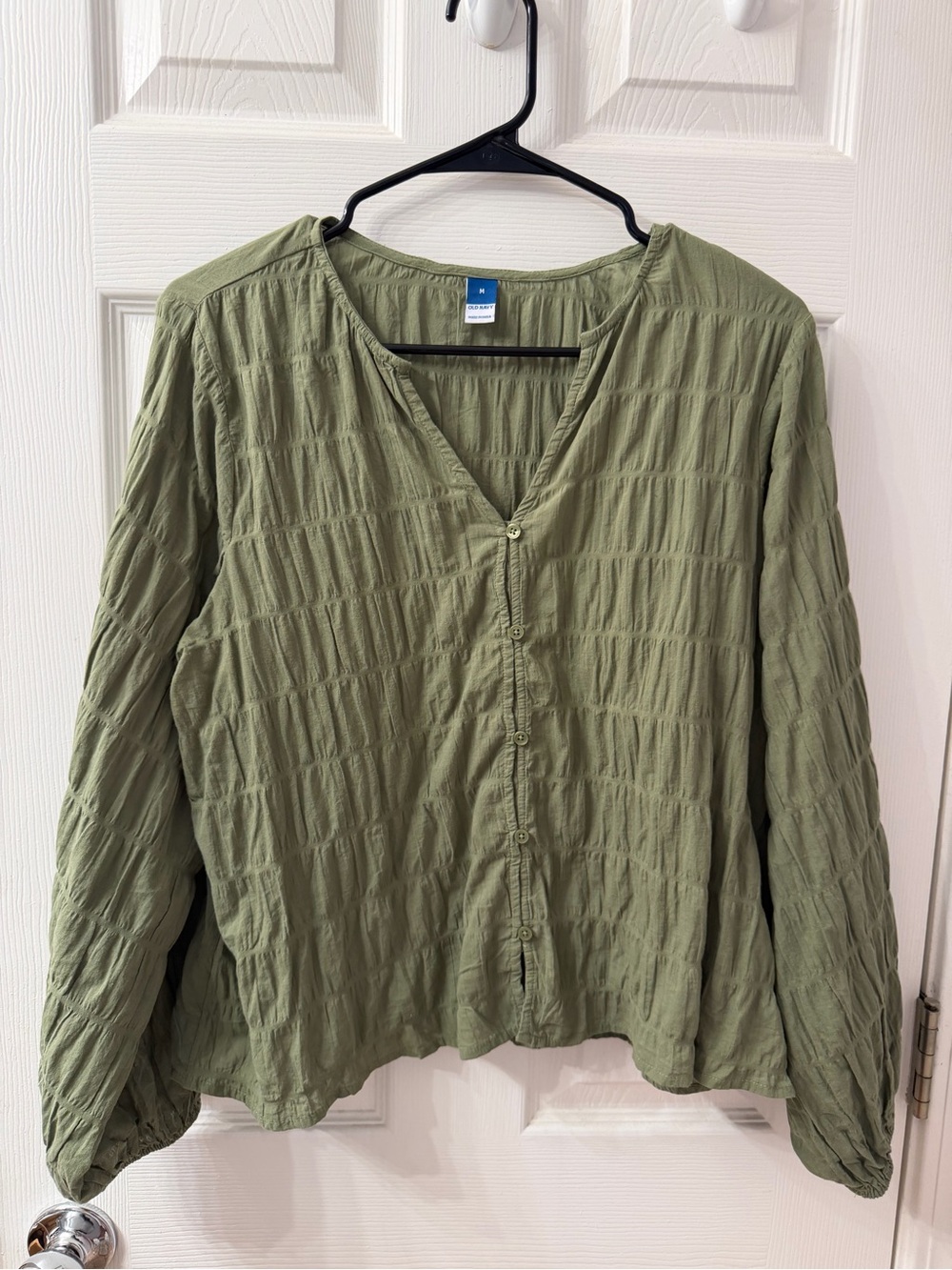 Old Navy Olive Green Button-Down Women’s Blouse
